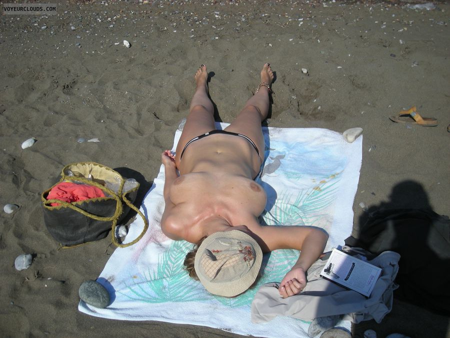 beach, topless