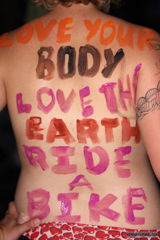 WNBR, topless, body painting