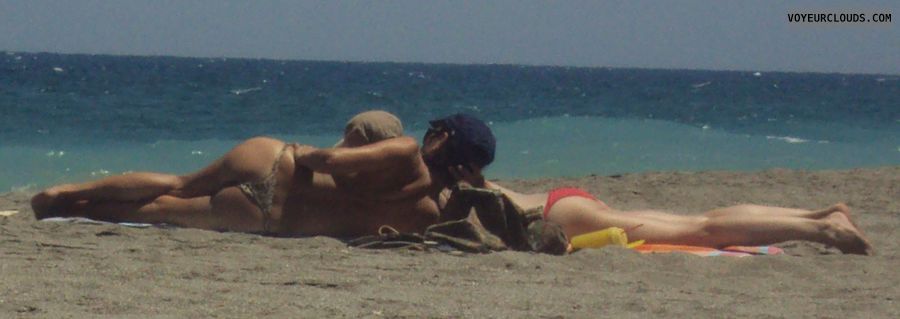 beach voyeur, beach, voyeur, tanned, ass, butt, hot body