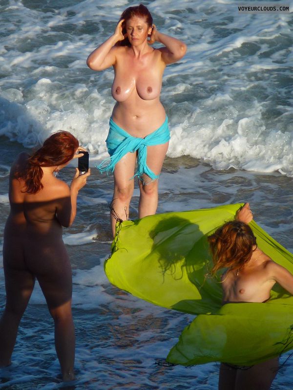 beach voyeur,  nude girls,  topless girls, beach tits