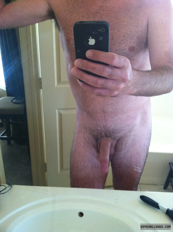 hard cock, nude, exhibitionist, male, bathroom, selfie