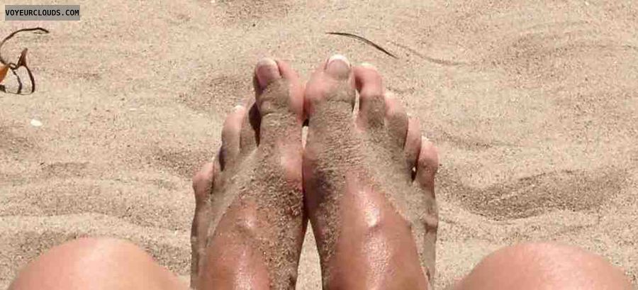 sand, outdoorsmclose up, wife feet