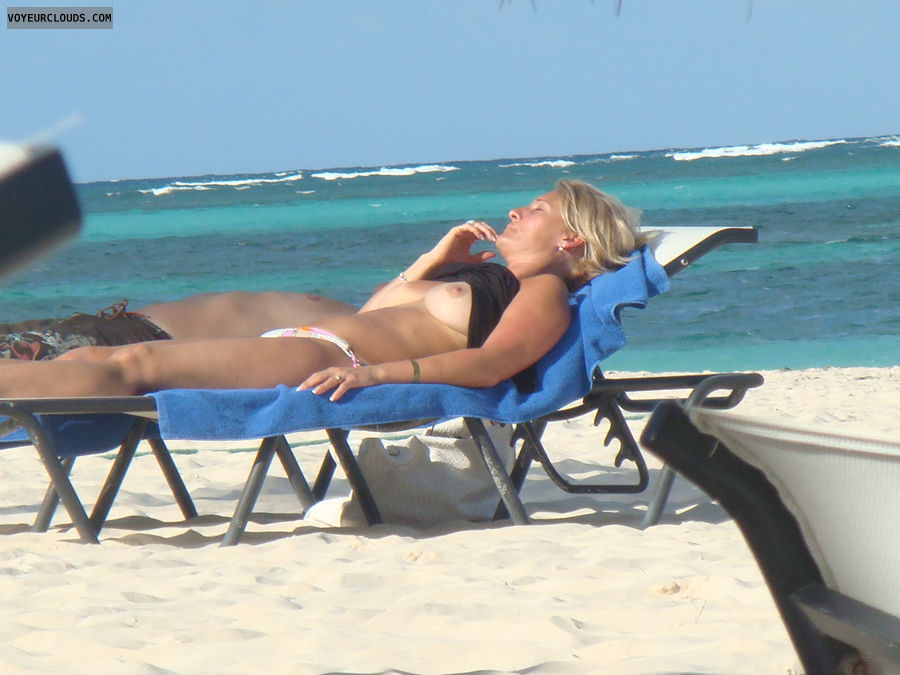 beach voyeur, beach, tanline, topless, topless beach voyeur