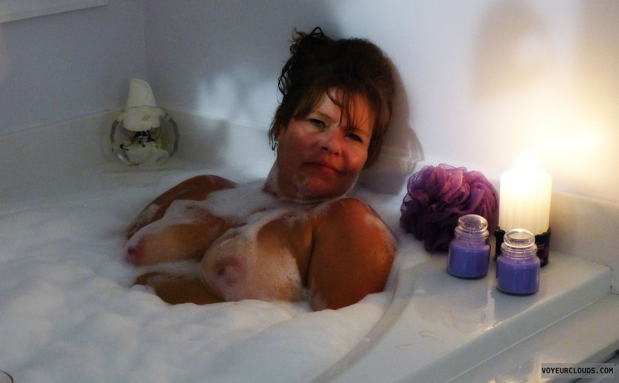 breasts, tits, tub, bubble bath
