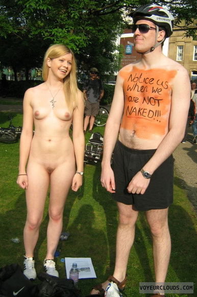 nude woman, exhibitionist, outdoor