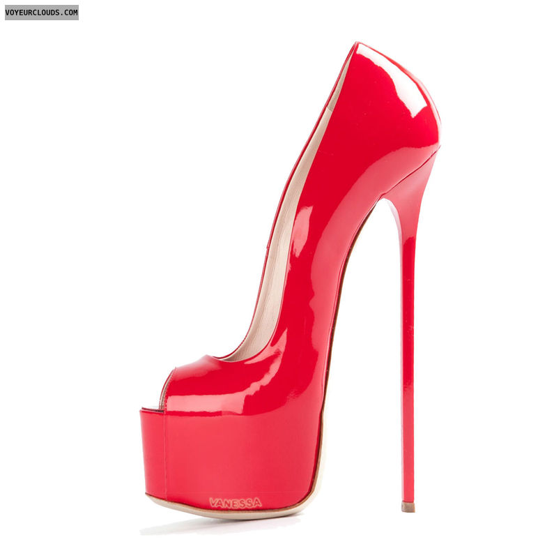very high heels, red high heels,  red shoes, red high heels
