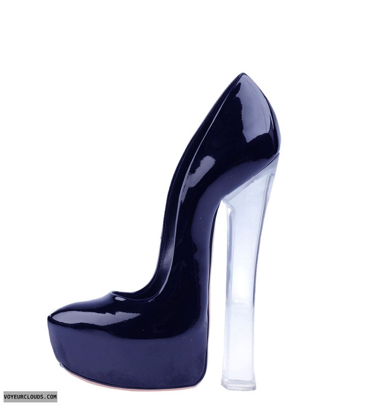 very high heels, black high heels, pumps, shiny black