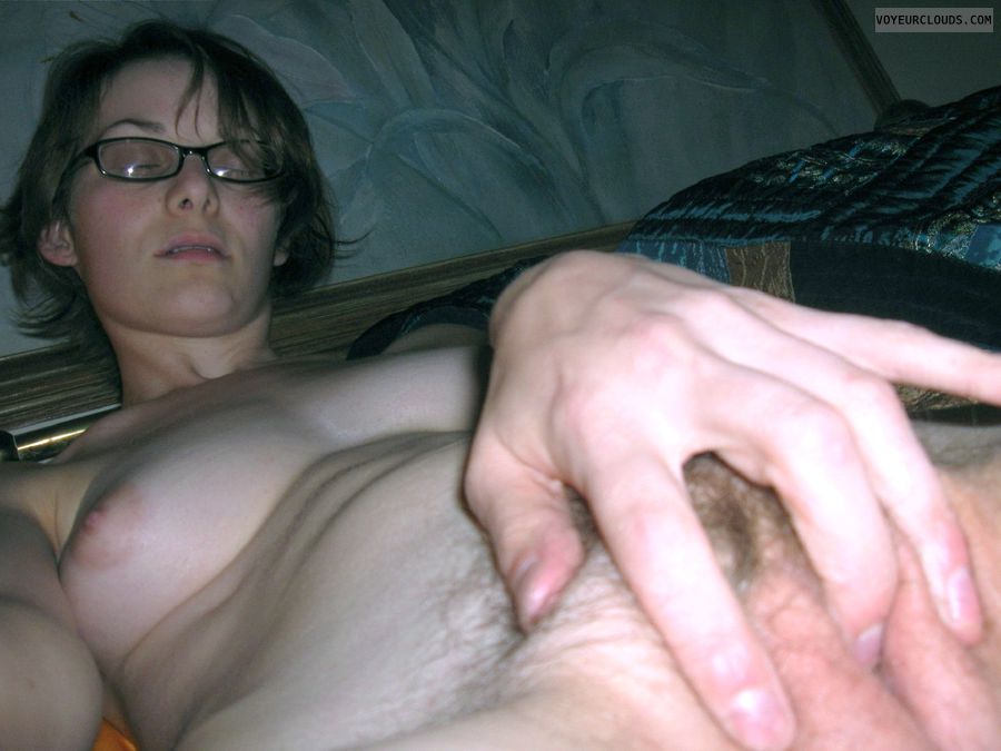 hairy pussy, fingering pussy, small tits, small boobs