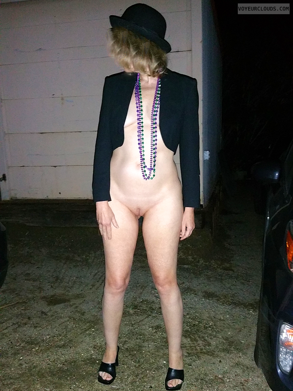 Mardi Gras, Exhibitionist, Nude in Public, Nude Wife