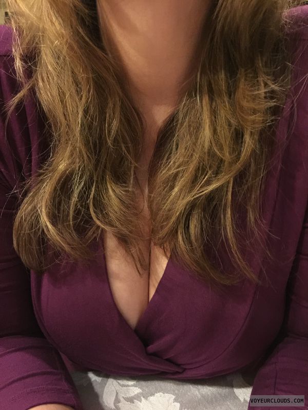 deep cleavage, Milf boobs, Big tits, teasing