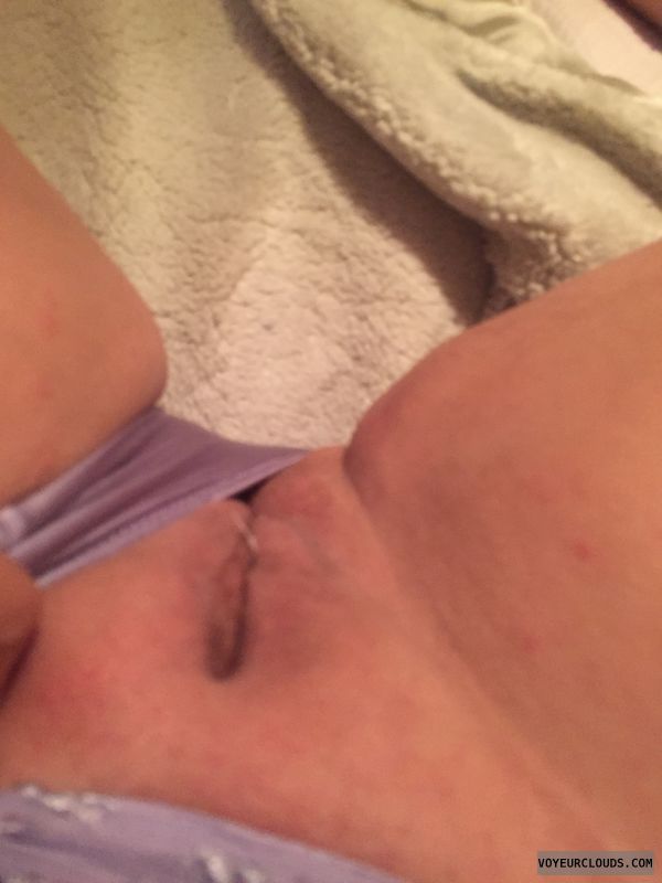 Shaved pussy, pussy pic, pussy lips, wet pussy, purple panties