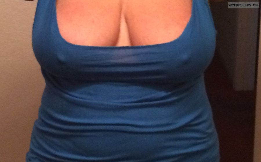 Big sexy tits, wife\'s tits, hard nipples