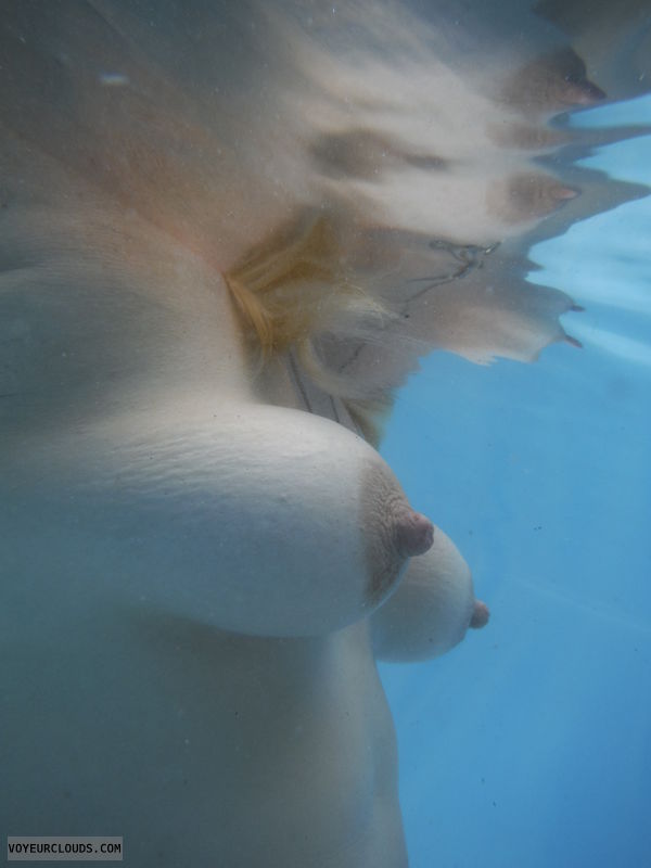 tits, nipples, underwater tits, floating tits