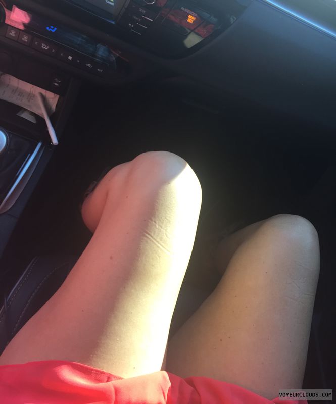 Milf, Milf legs, Selfie, Selfie in a car