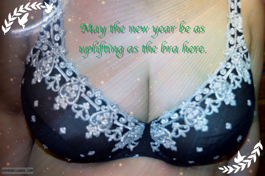 deep cleavage, bra, uplift, new year