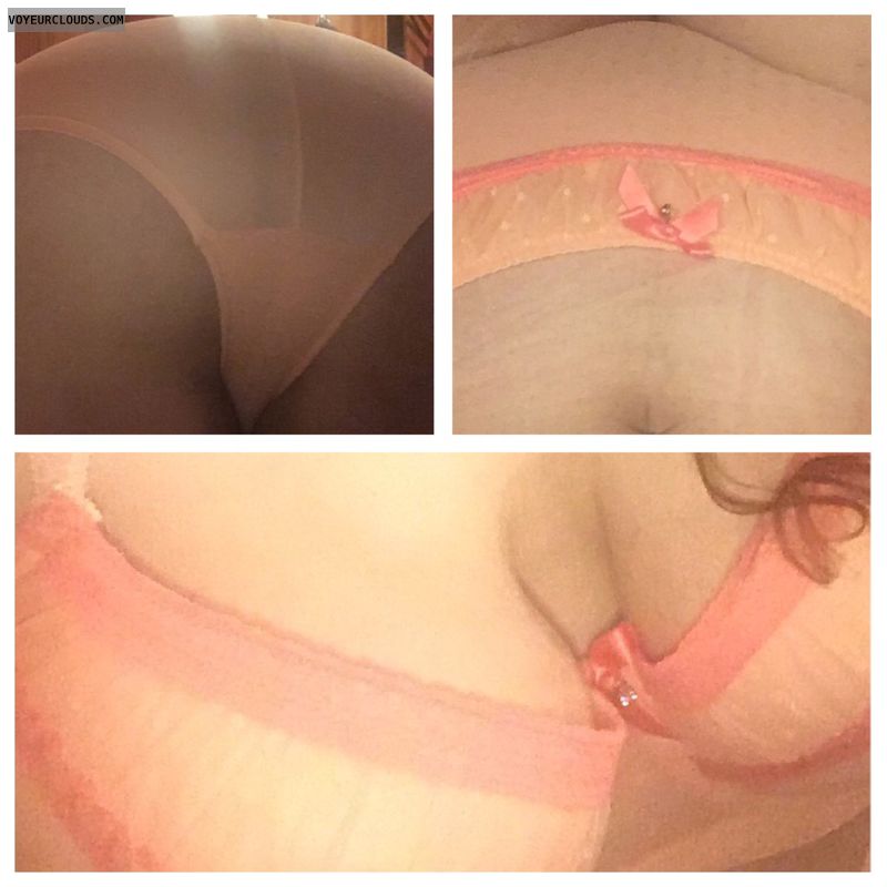 lingerie, peachy, bra, panties, big ass, big tits