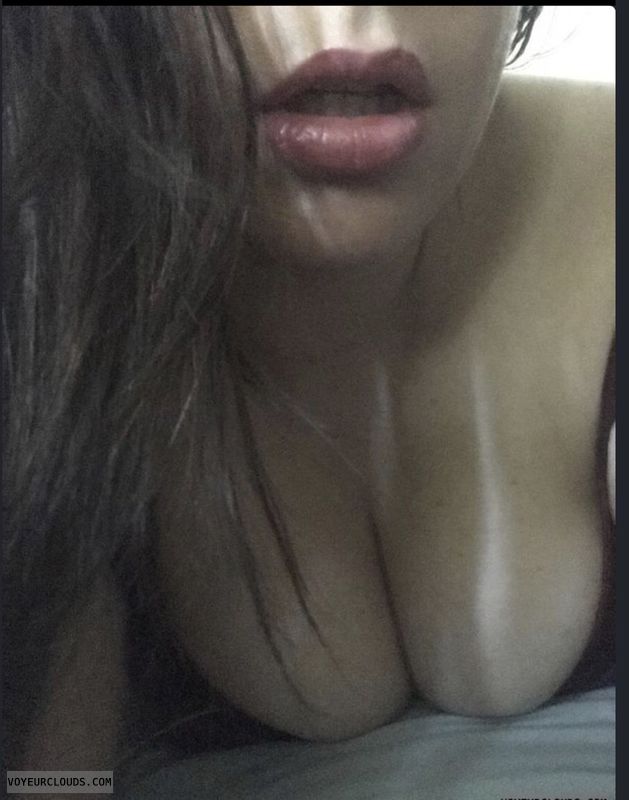 Open mouth, cleavage, SPG, Wife