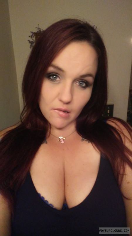 just me, deep cleavage, big boobs, tan lines