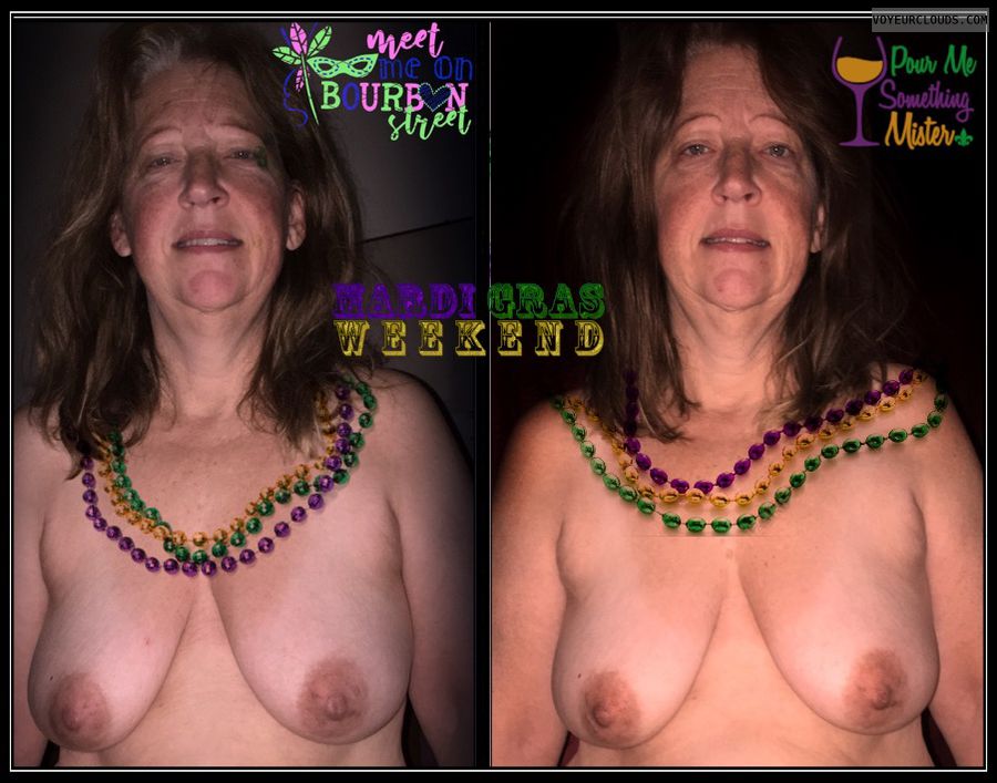 Titflash, Nice smile, Nude wife, OK Boobs, Brown nips