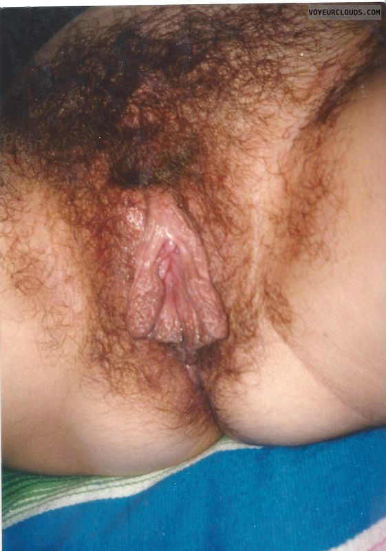 freshly fucked, large libia, wet pussy, hairy cunt