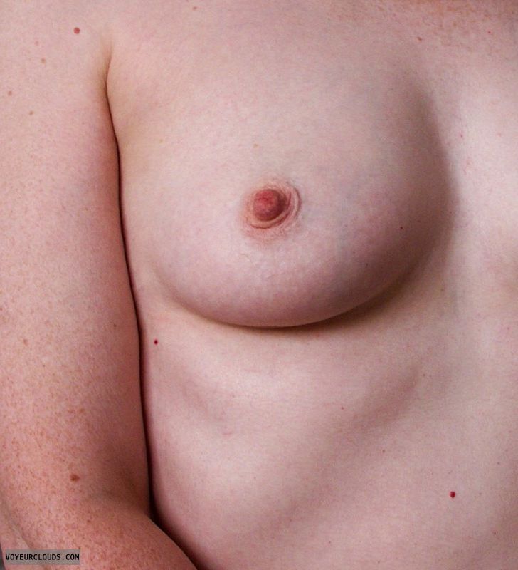 Small tit, topless, braless boob, nipple, cute tit
