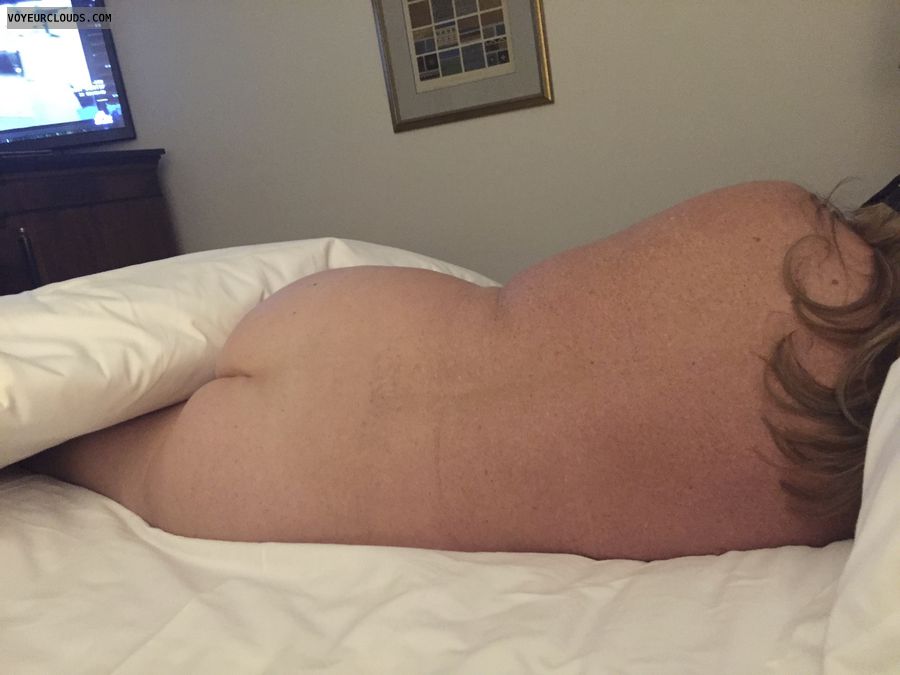 ass crack, butt, ass, nude, hotel