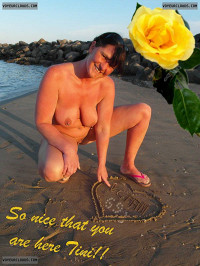 Nude Wife On A Beach