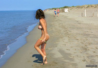 Nude Milf On A Beach