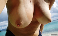 Topless Wife On A Beach