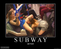 A Whole New Meaning To The Subway Add Girl On Girl Hotties